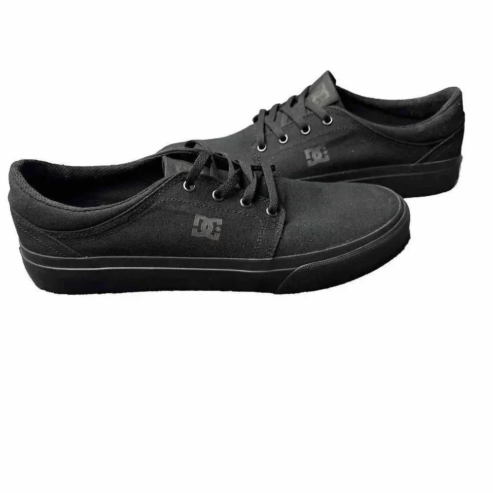 DC Black canvas Trase TX shoes NEW